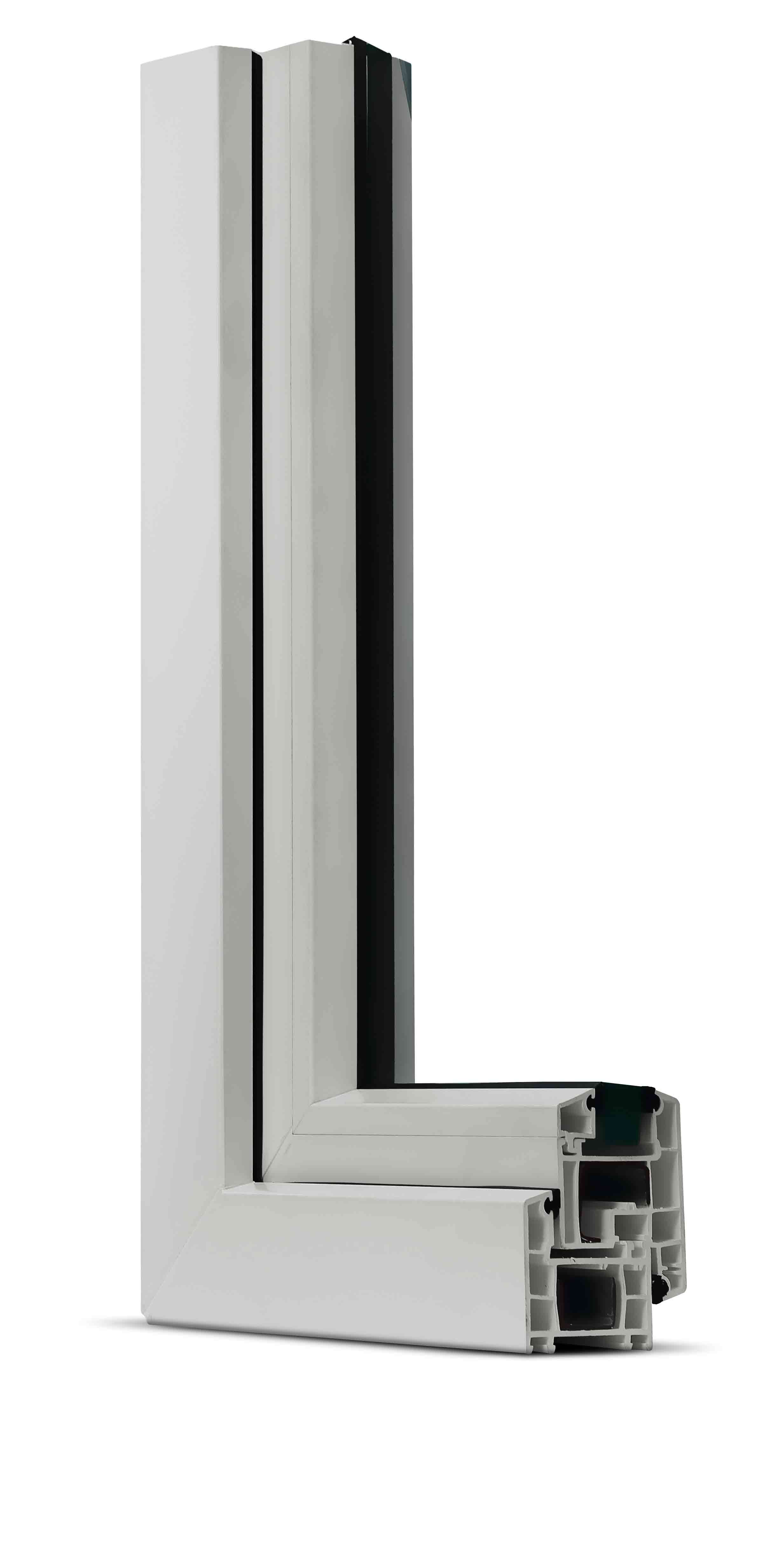 Laminated uPVC extrusion profiles, India | Okotech