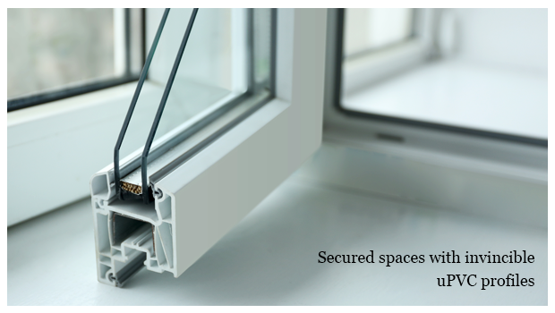 Secured spaces with invincible uPVC profiles