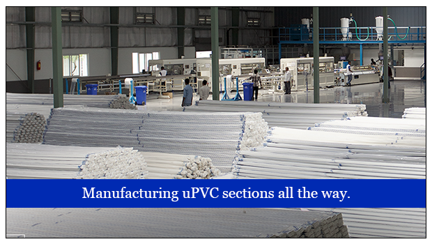 Manufacturing uPVC sections all the way