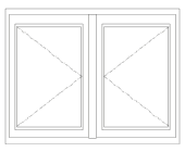 uPVC casement window line drawing5