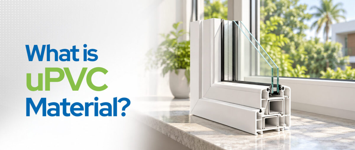 uPVC window and door profiles used in a modern home