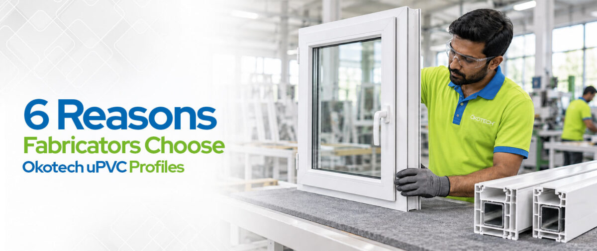 Okotech uPVC profiles trusted by fabricators and builders for durable windows and doors